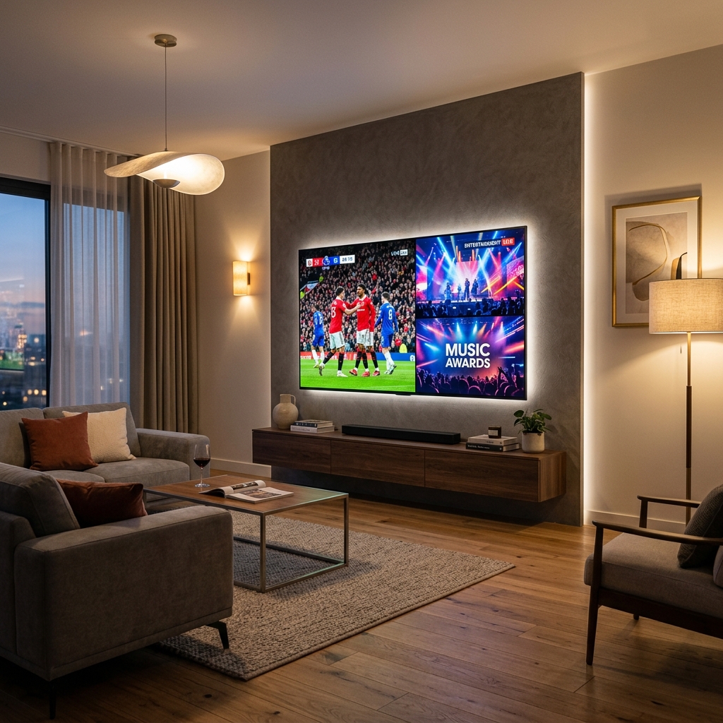 Servicio de TV por cable HD con programación de deportes y películas Visión Global